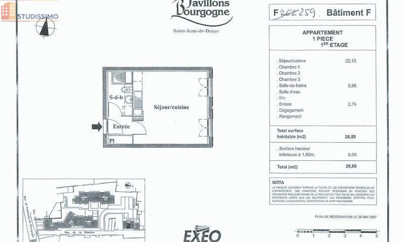 Studio 28m² Saint-Jean-de-Braye - Photo 2