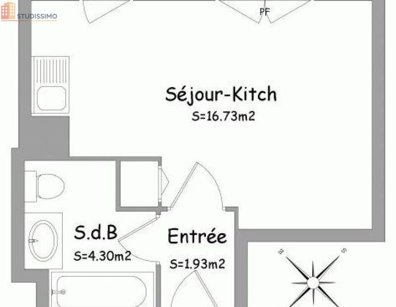Studio 22m² Orléans 45100 - Photo 11