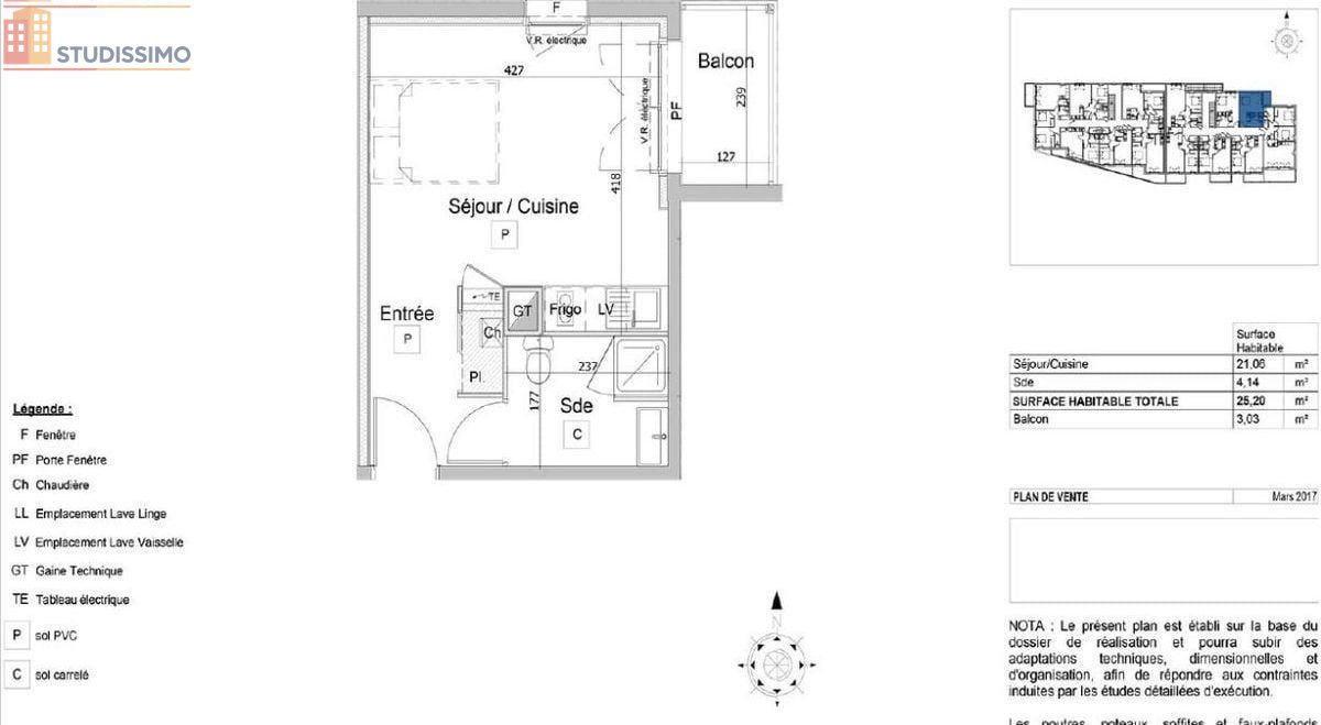 Studio 25m² Couëron - DPE B, lumineux - Photo 1