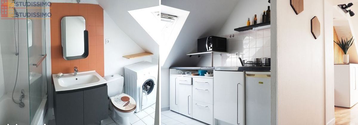 Studio meublé 21m² Nantes 44100 - Lumineux, dernier étage - Photo 3