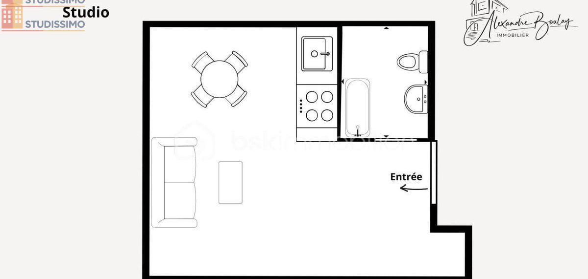 Studio 21m² Neuville-aux-Bois - Étage élevé, lumineux - Photo 1