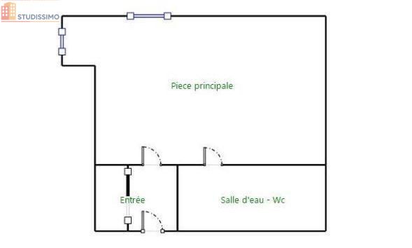 Studio meublé 18m² Nantes 44300 - Meublé, lumineux - Photo 1