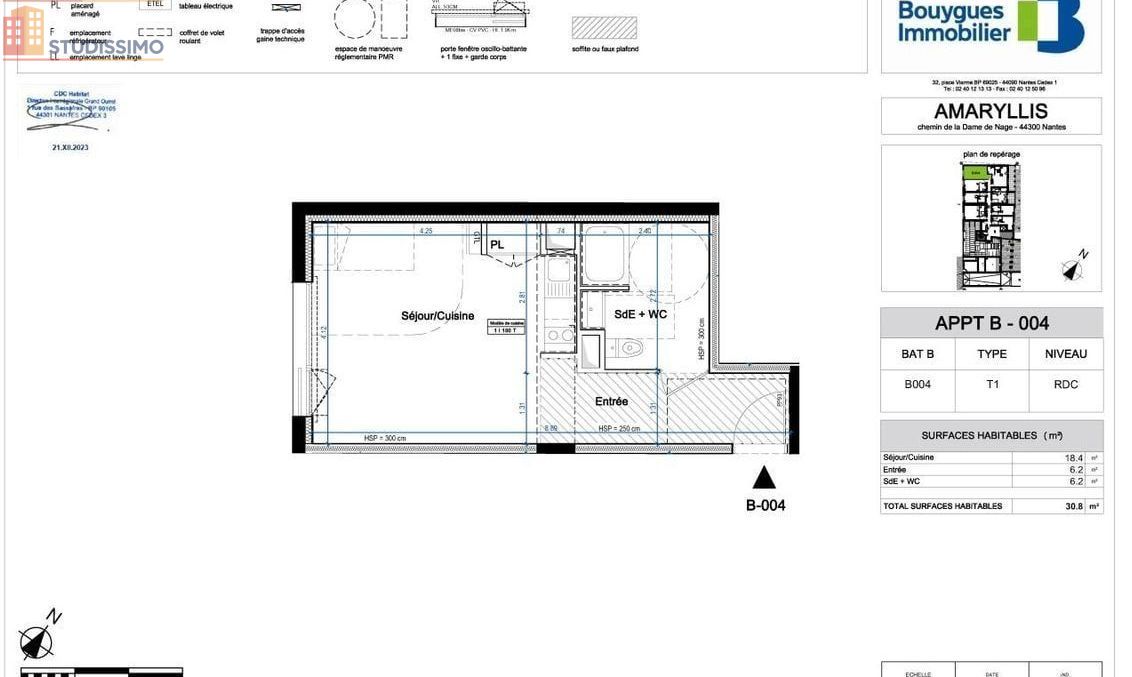 Studio 31m² Nantes 44300 - Photo 63