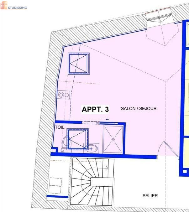 Studio 22m² Angers 49000 - Photo 59