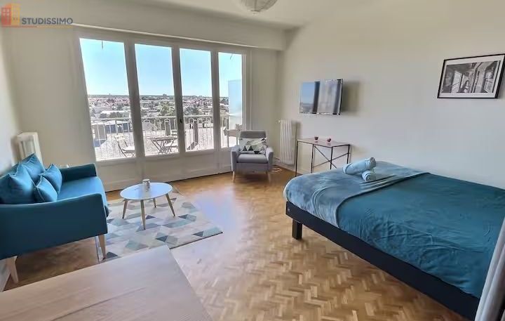 Studio meublé 38m² Cholet centre - Balcon, box - Photo 1