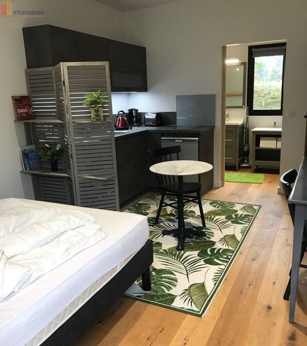 Studio meublé 21m² Condé-sur-Vire - Meublé, DPE D - Photo 2