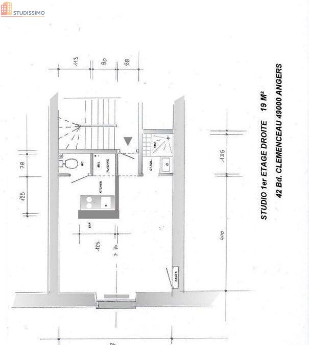 Studio 20m² Angers 49100 - 1er étage, lumineux - Photo 5