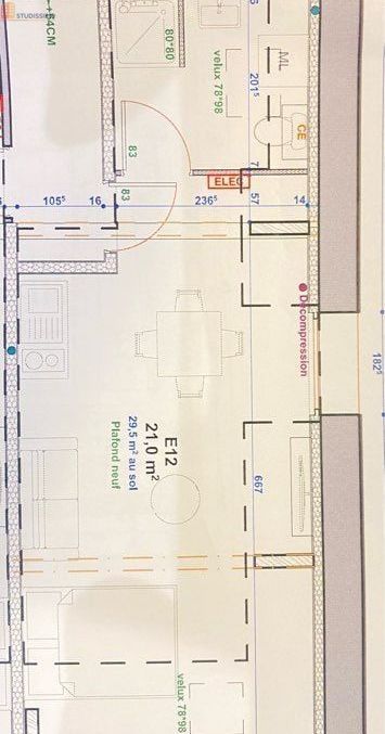 Studio 21m² Angers 49100 - Étage élevé, DPE C - Photo 1