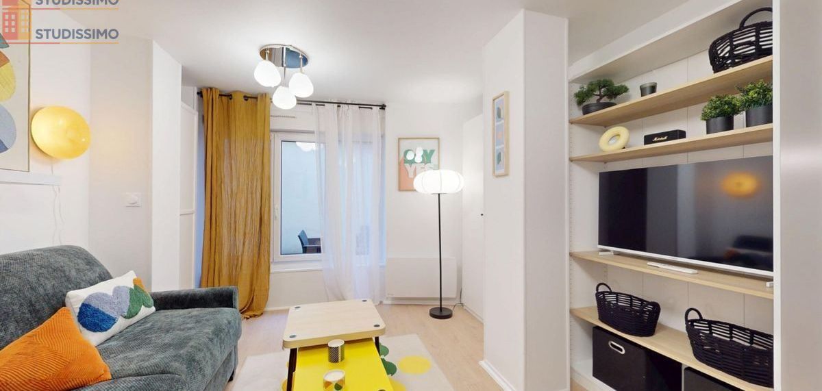 Studio meublé 25m² Reims 51100 - Meublé, DPE C - Photo 2