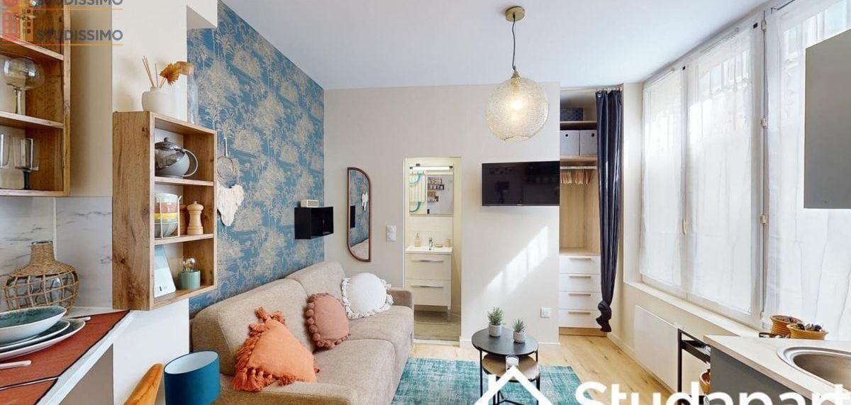 Studio meublé 13m² Reims 51100 - Meublé, DPE A - Photo 3