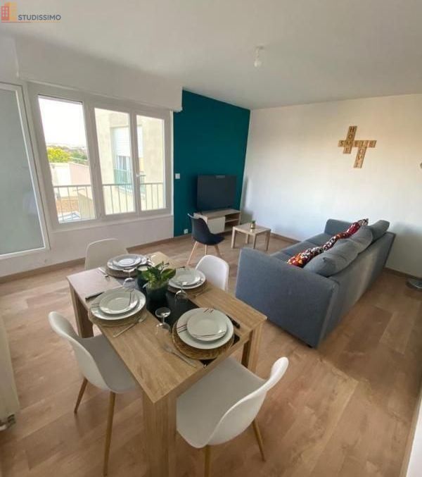 Studio meublé 13m² Reims 51100 - Lumineux, 6e étage - Photo 4