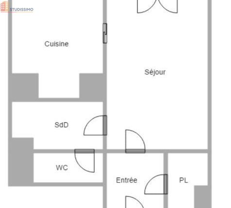 Studio meublé 27m² Saint-Memmie - 7e étage, lumineux - Photo 3