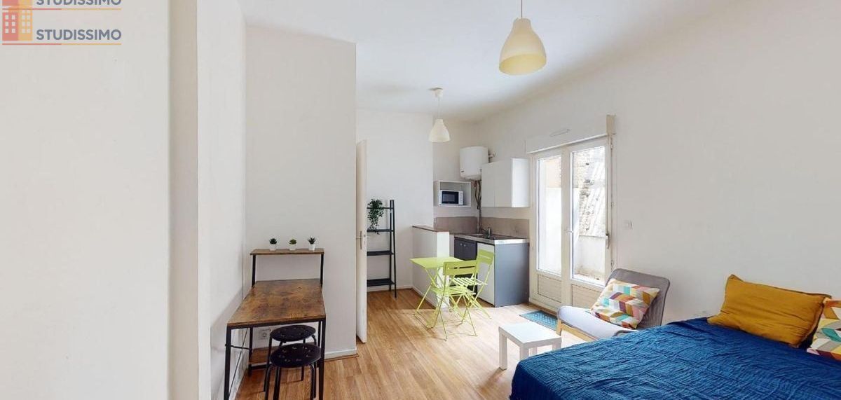 Studio meublé 17m² Reims 51100 - Meublé, 3e étage - Photo 1