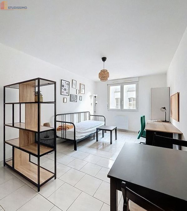 Studio meublé 28m² Reims 51100 - Meublé, DPE C - Photo 3