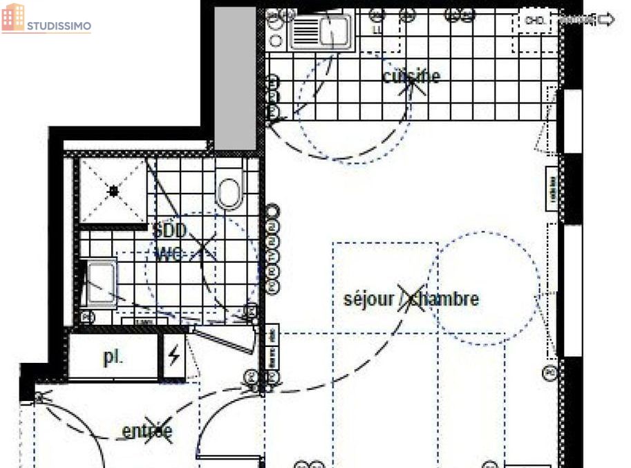 Studio 35m² Reims 51100 - Lumineux, DPE C - Photo 1
