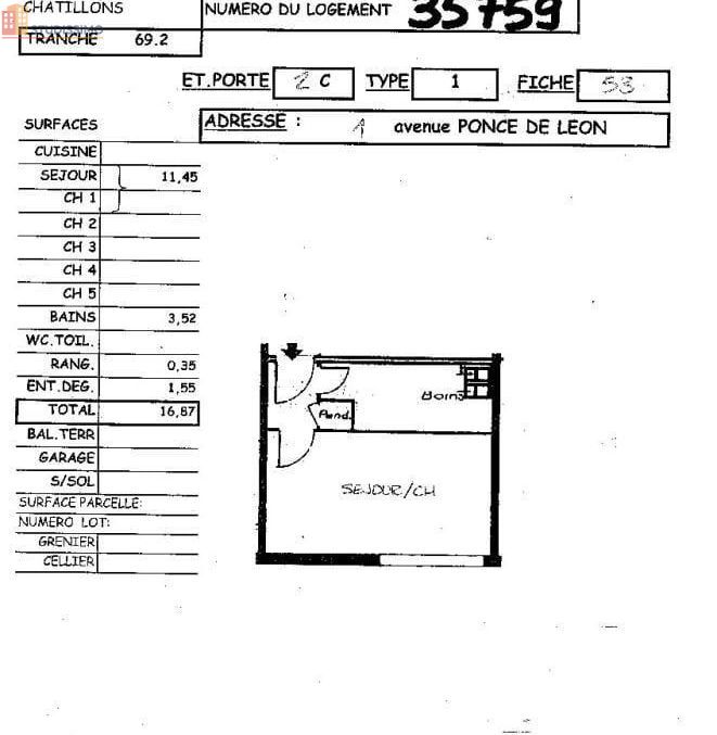 Studio 16m² Reims 51100 - Photo 1