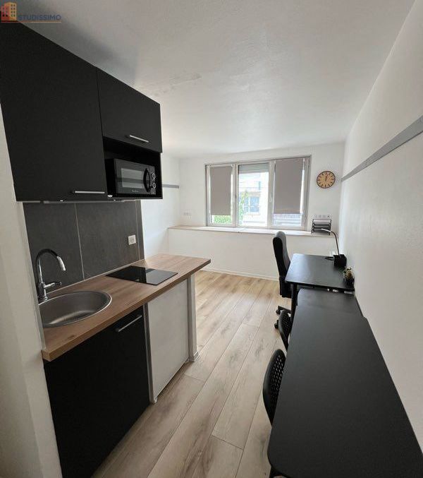 Studio meublé 18m² Reims 51100 - Lumineux, meublé - Photo 2