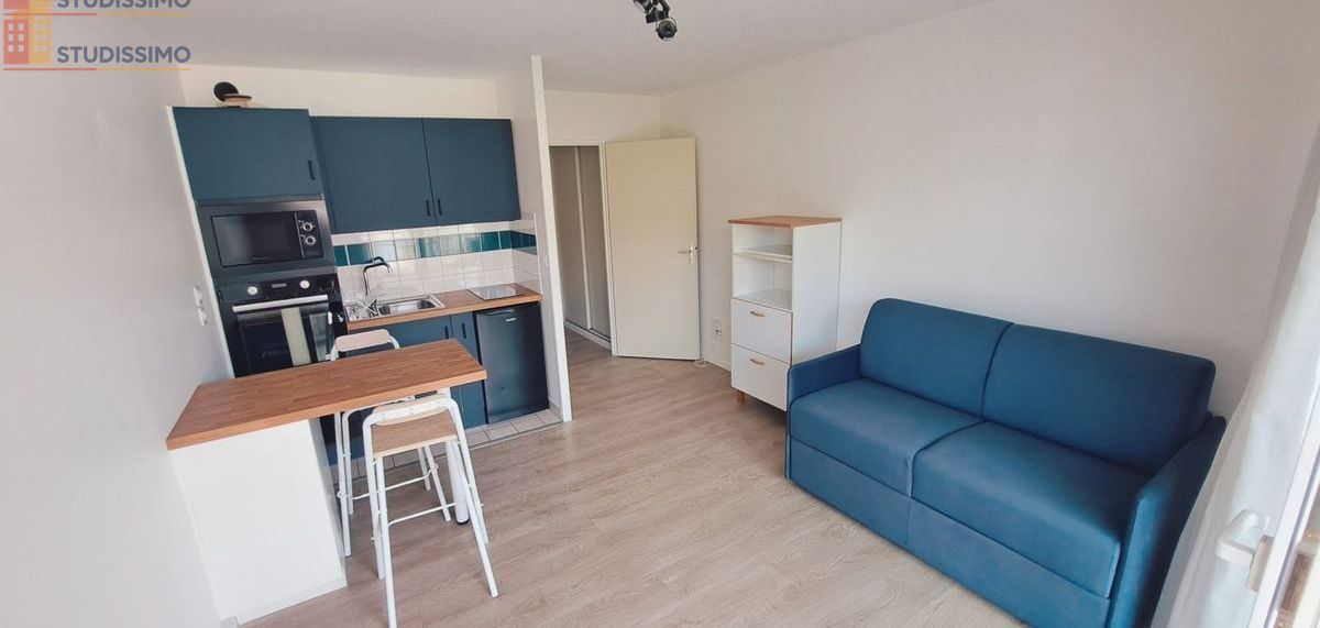 Studio meublé 24m² Reims centre - Terrasse, lumineux - Photo 2