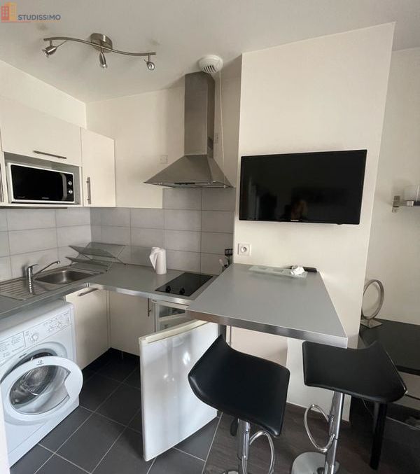 Studio meublé 18m² Reims 51100 - Meublé, chauffage compris - Photo 3