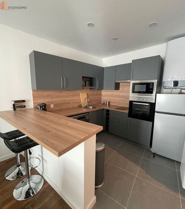 Studio meublé 27m² Reims centre - Meublé, proche rue Gambetta - Photo 2