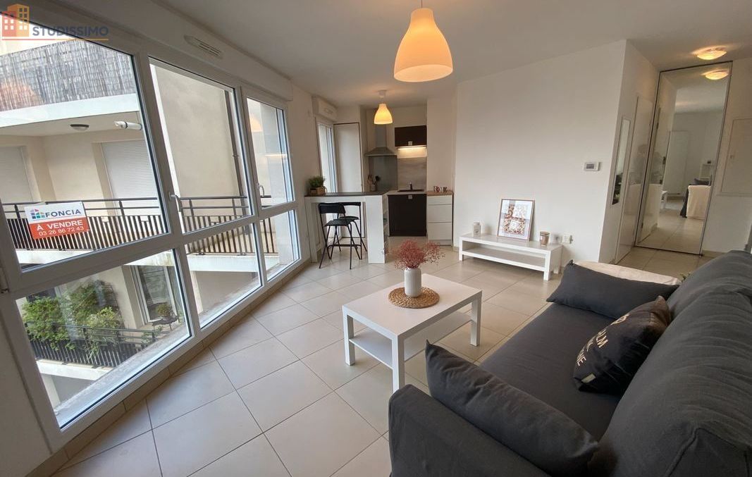 Studio meublé 30m² Reims centre - Lumineux, 3e étage - Photo 2