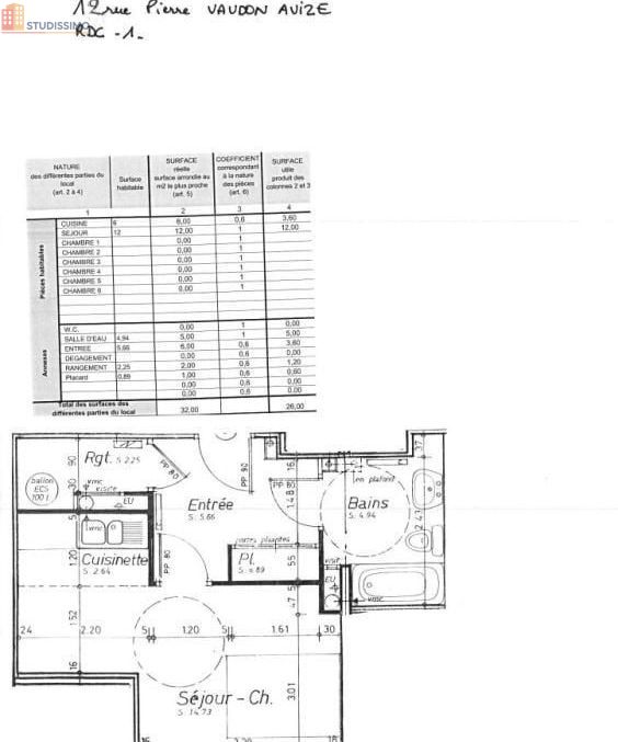 Studio 32m² Avize - lumineux - Photo 1