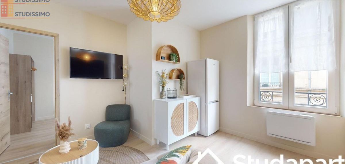 Studio meublé 12m² Reims 51100 - Meublé, DPE A - Photo 1