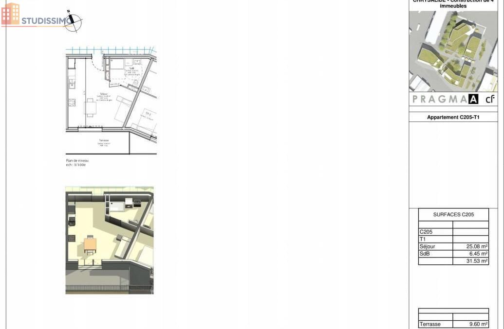 Studio 31m² Laval - DPE B, lumineux - Photo 1