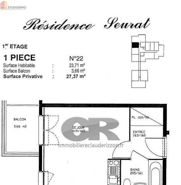 Studio meublé 24m² Vandoeuvre-lès-Nancy - Meublé, DPE C - Photo 1