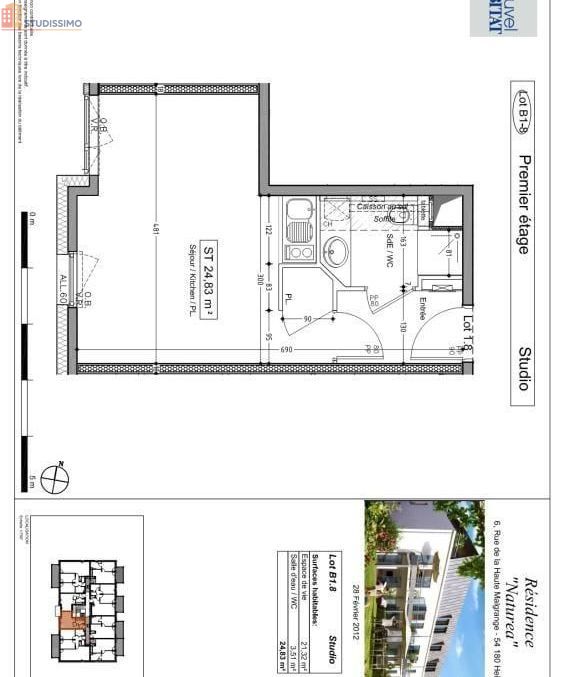 Studio 24m² Heillecourt - DPE C - Photo 3