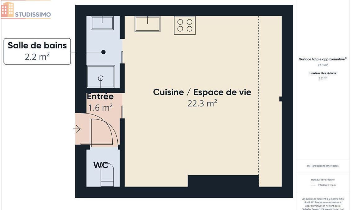Studio 19m² Nancy 54000 - Photo 0