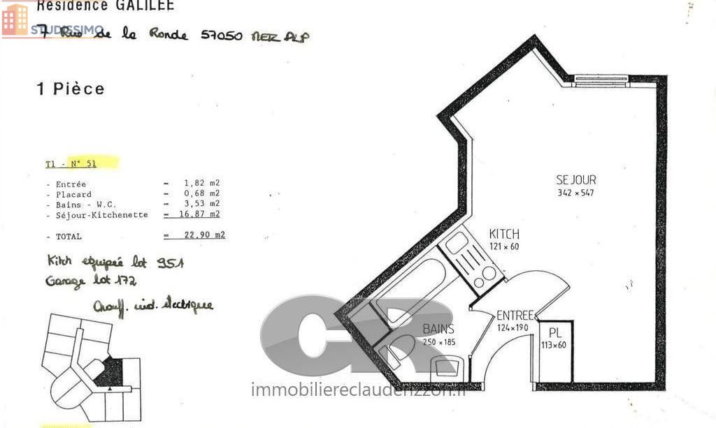 Studio 23m² Metz 57050 - Photo 1