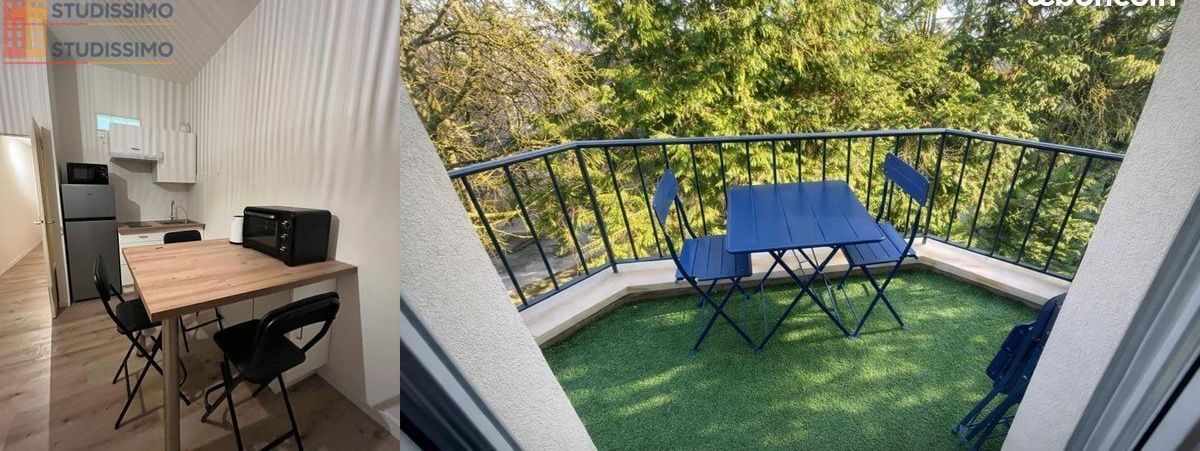 Studio meublé 33m² Hagondange - Balcon, parking inclus - Photo 2