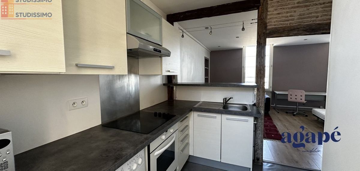 Studio meublé 30m² Nevers 58000 - Meublé, DPE D - Photo 2
