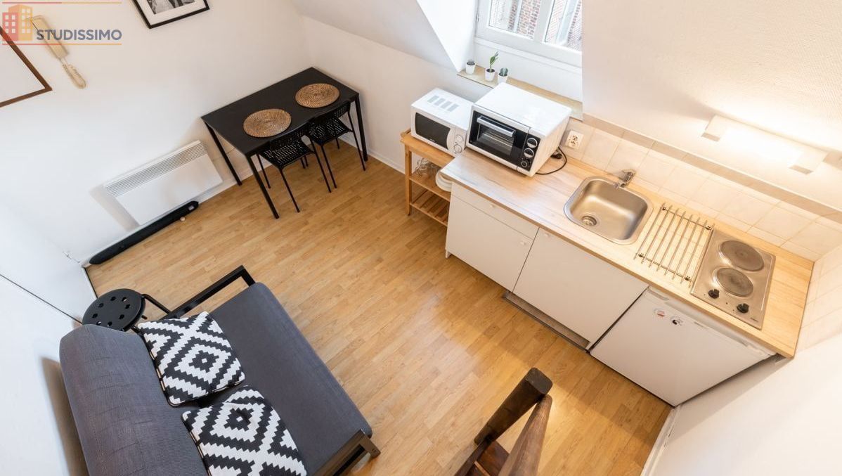 Studio meublé 17m² Lille 59800 - Meublé, secteur central - Photo 9