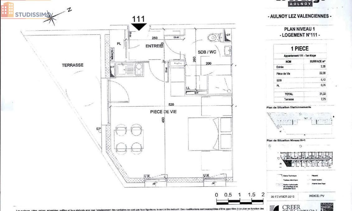 Studio 31m² Aulnoy-lez-Valenciennes - Lumineux - Photo 1