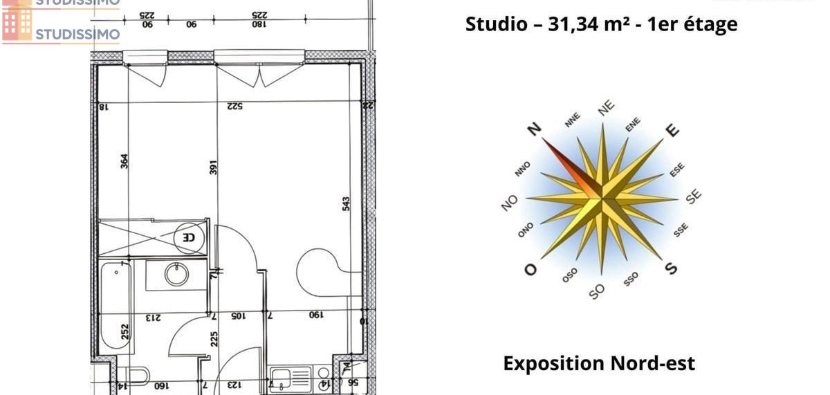Studio 31m² Divonne-les-Bains - 1 pièce, DPE C - Photo 1