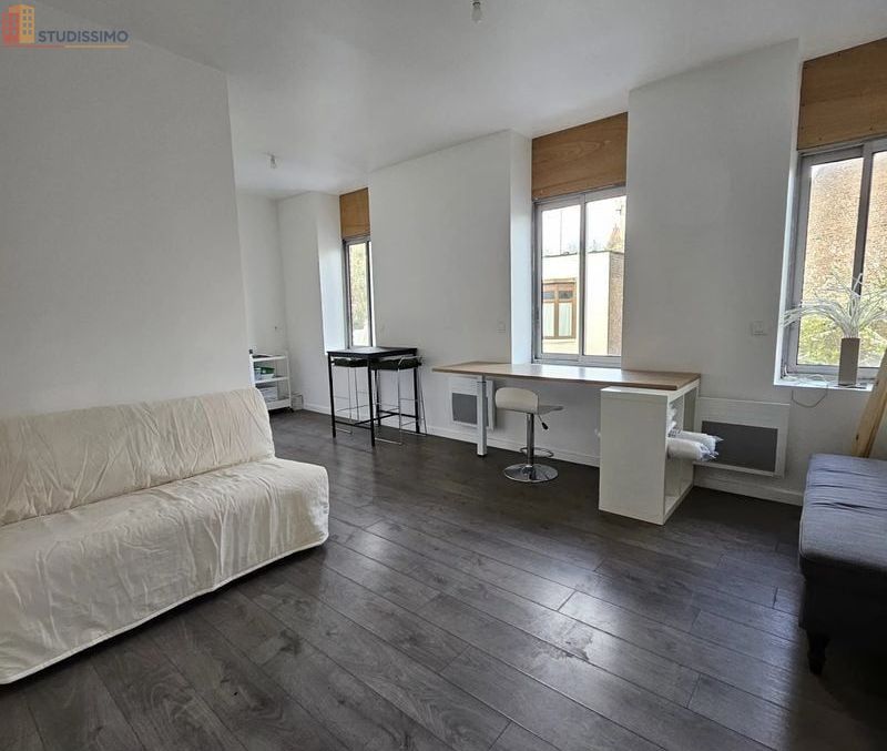 Studio meublé 24m² Roubaix - Meublé, DPE D - Photo 13
