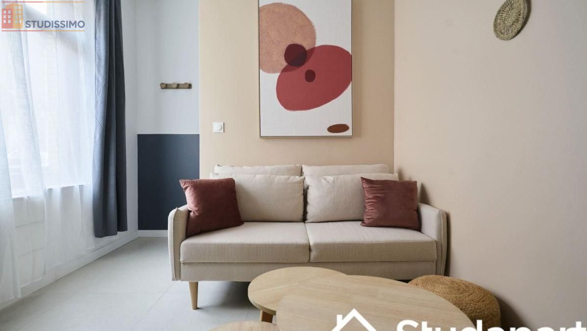 Studio meublé 9m² Lille 59000 - Meublé, DPE A - Photo 1