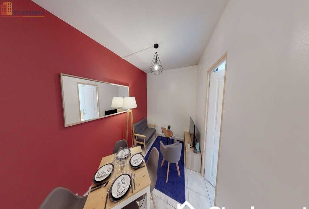 Studio meublé 12m² Lille 59000 - Étage élevé, lumineux - Photo 1
