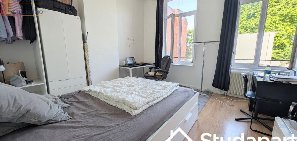 Studio meublé 12m² Roubaix 59100 - Calme, meublé - Photo 3
