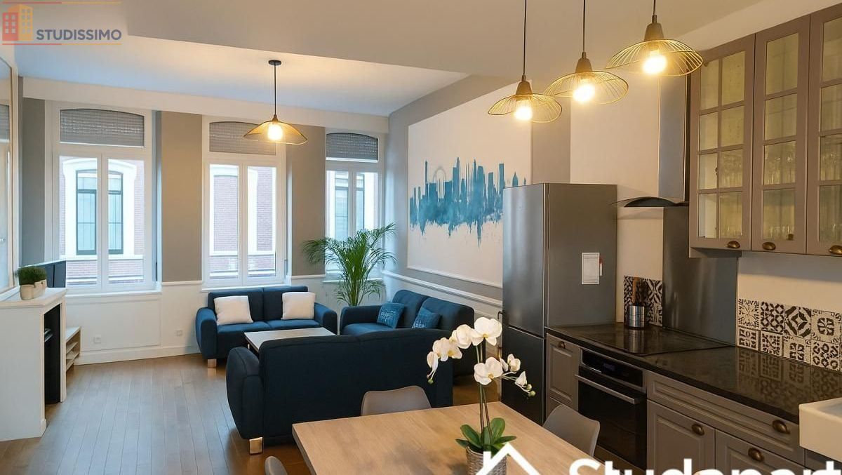 Studio meublé 11m² Roubaix - Meublé, 1 pièce - Photo 7
