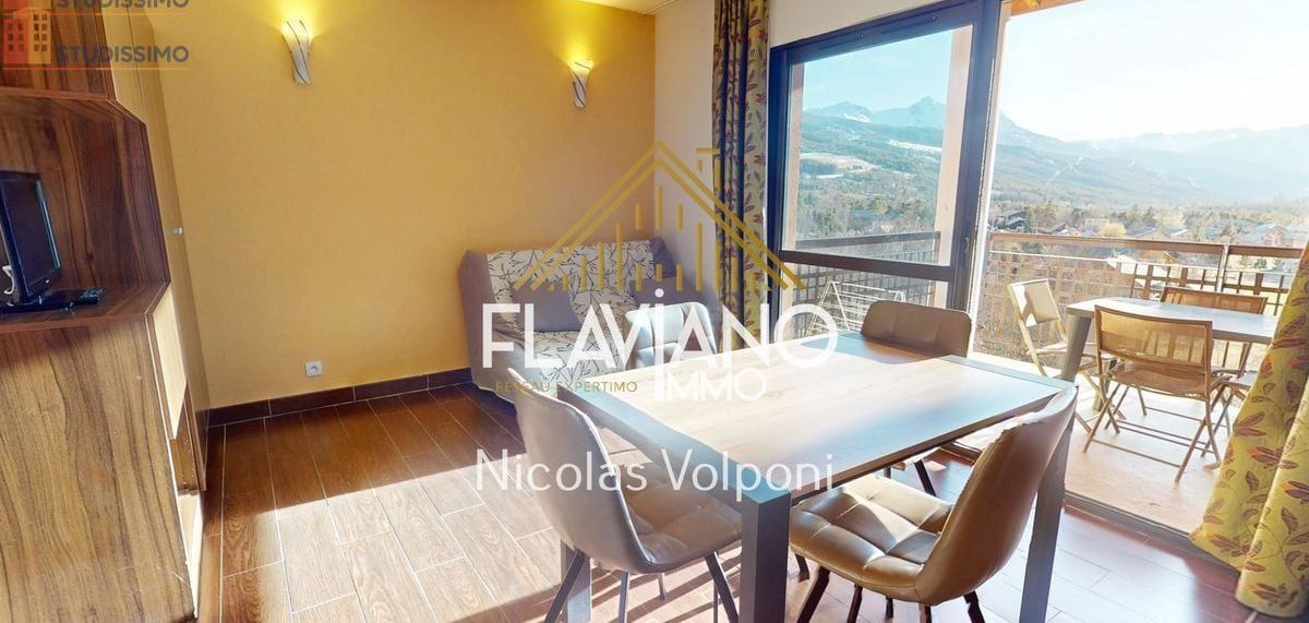 Studio 27m² Jausiers - lumineux, proche commodités - Photo 2