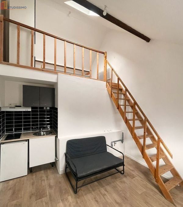 Studio meublé 24m² Roubaix 59100 - Mezzanine, proche Condition Publique - Photo 7