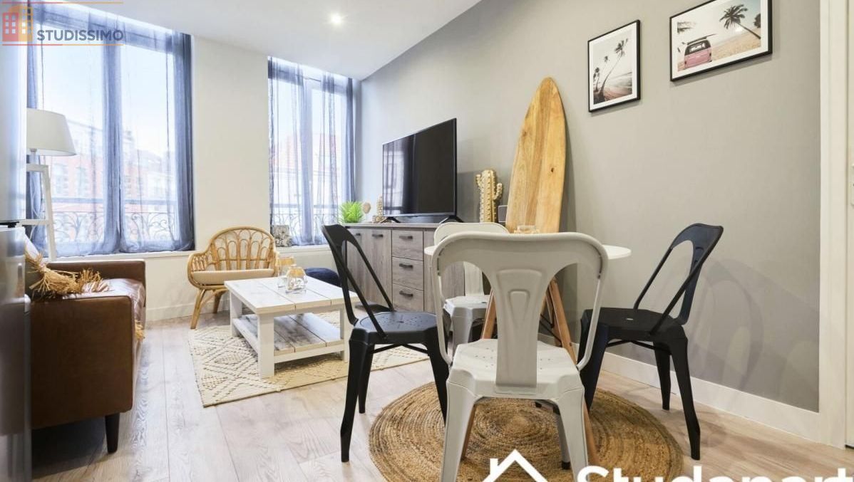 Studio meublé 13m² Lille 59000 - Meublé, DPE A - Photo 2