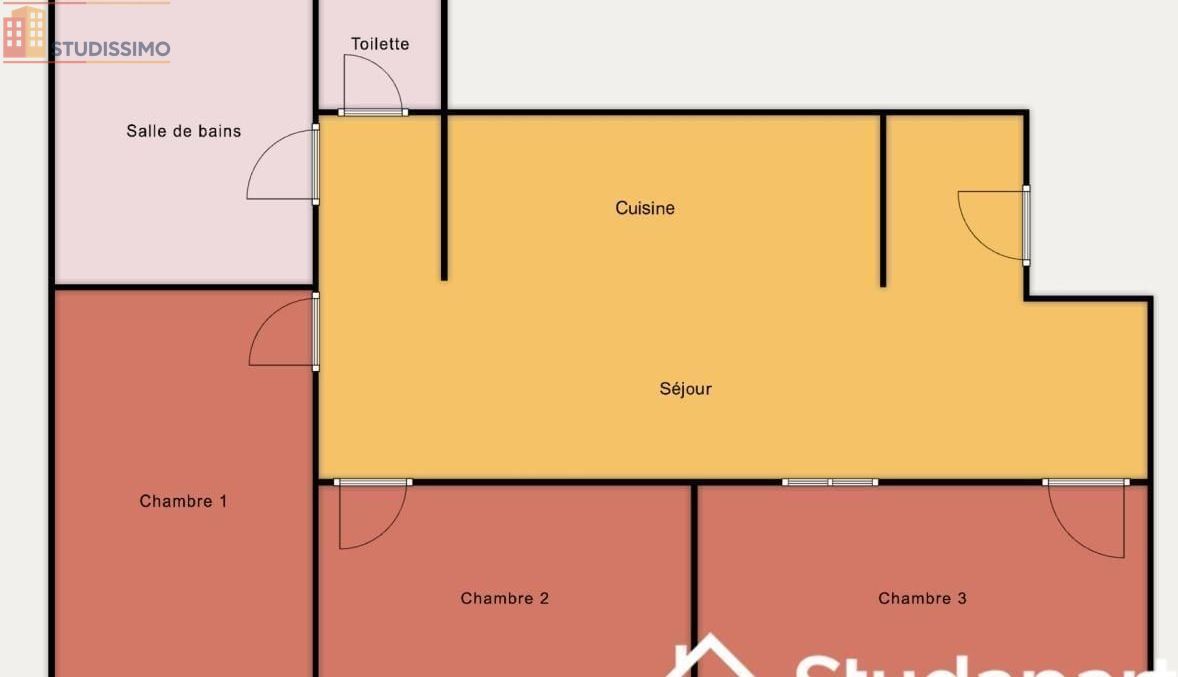 Studio meublé 22m² Lille 59800 - Meublé, DPE A - Photo 1