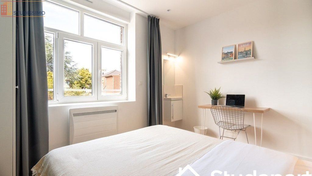 Studio meublé 9m² Lille 59160 - Calme, lumineux - Photo 3