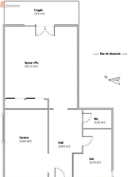 Studio 26m² Gréoux-les-Bains - Aucun caractère mentionné - Photo 1