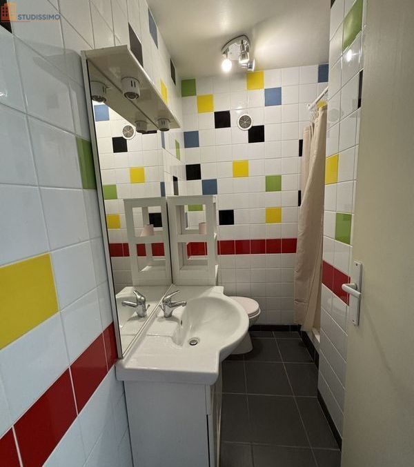 Studio meublé 13m² Roubaix 59100 - Lumineux, 8e étage - Photo 1