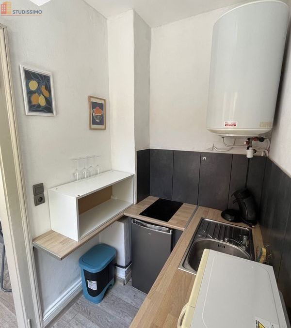 Studio meublé 17m² Lille Vauban - Refait, proche métro - Photo 2